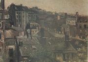 Vincent Van Gogh View of the Roofs Paris (nn04) oil painting artist